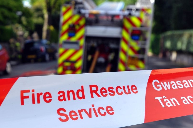Fire at caravan park in Welsh seaside town