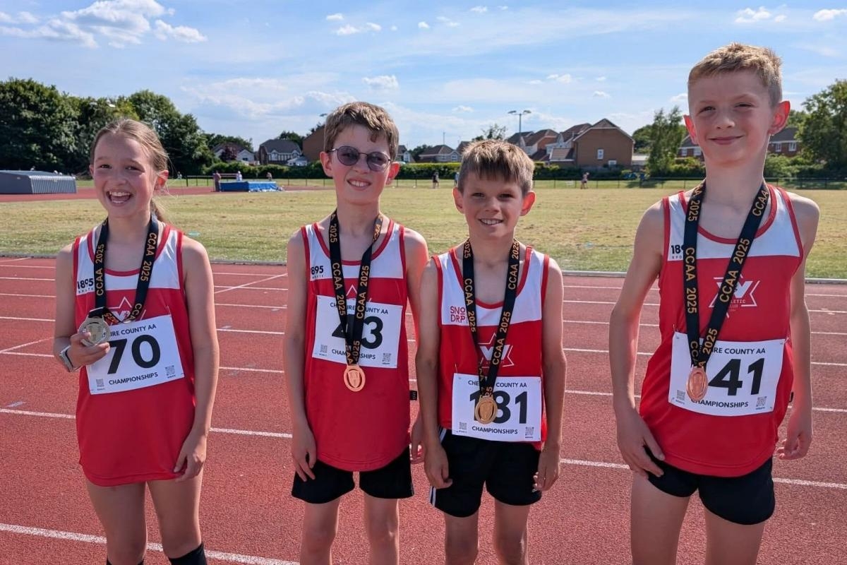 Titles, medals and PBs galore for Warrington in Cheshire Championships