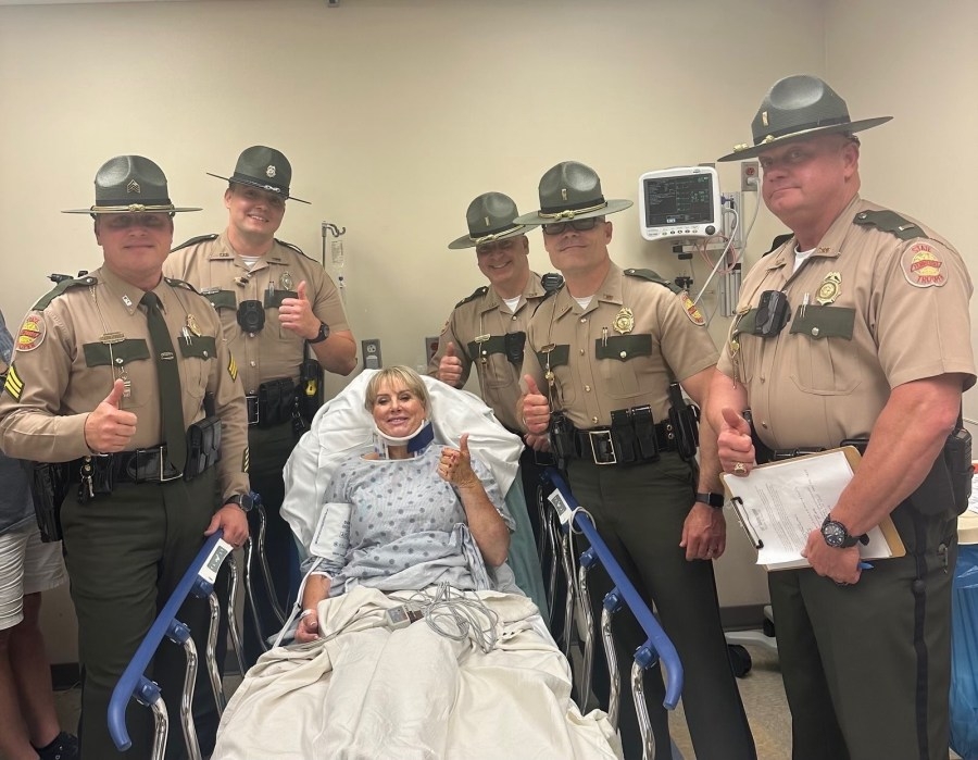 ‘Today is a good day;' THP Trooper injured in 2024 crash while responding to tornado damage returns to duty