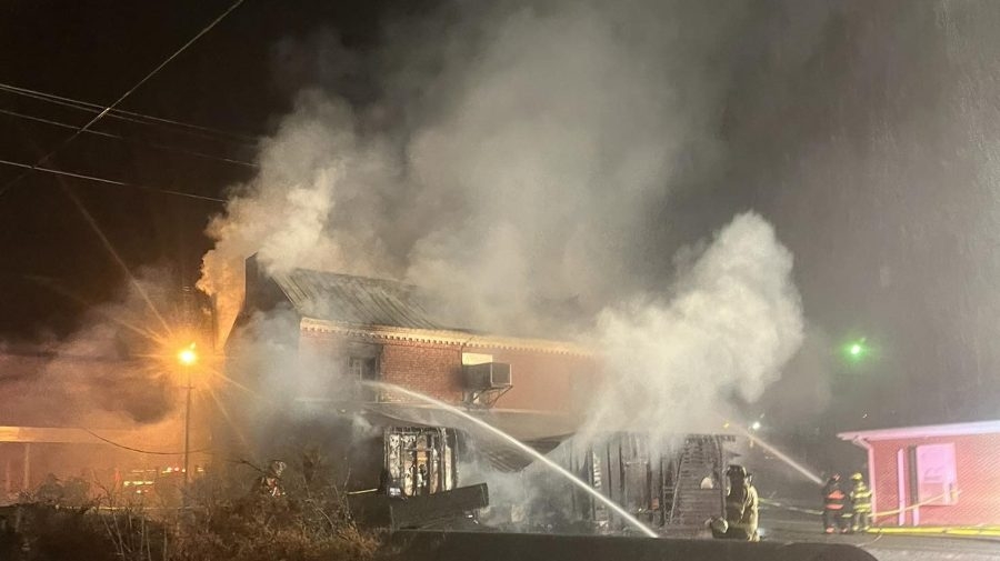 Fire destroys former Hancock County Jail building dating back to 1860