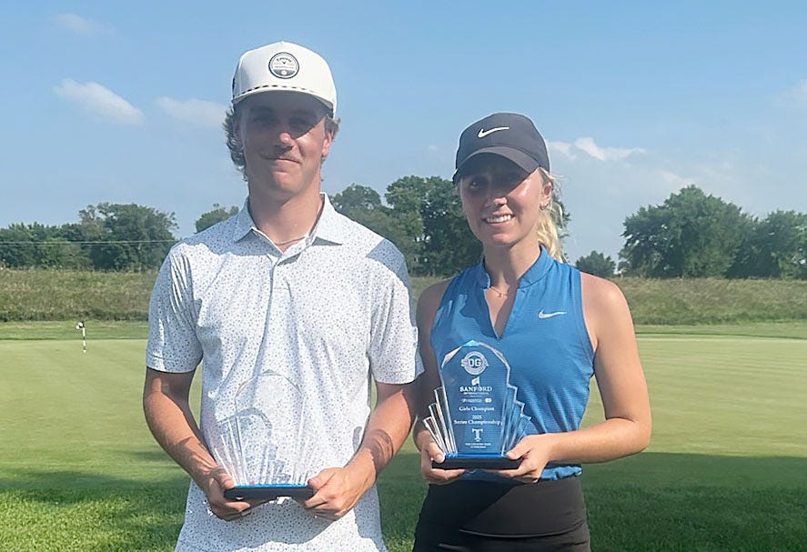 Watertown golfers Ty Lenards, Gabi Olson win SDGA/Sanford International Series titles