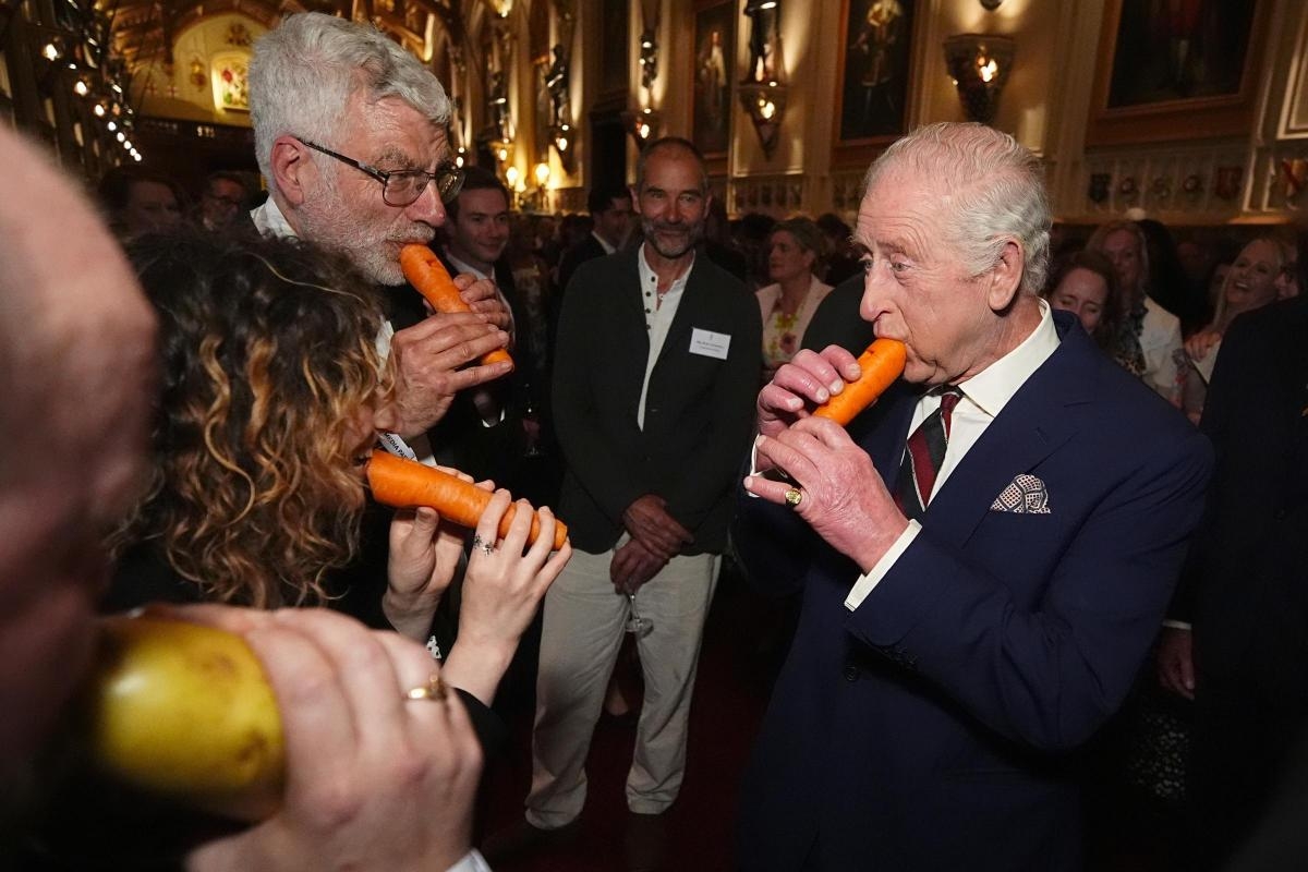 The King playing a carrot is inspiration for a new pastime