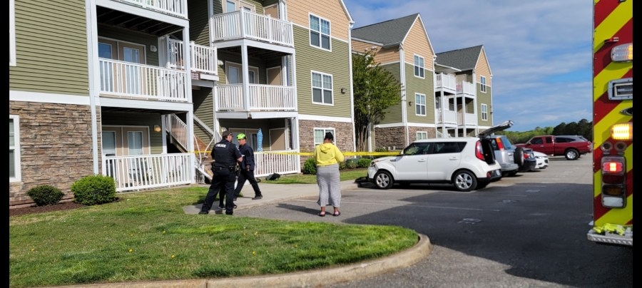 Vehicle crashes into support beam on Topsail Ct.; no injuries reported