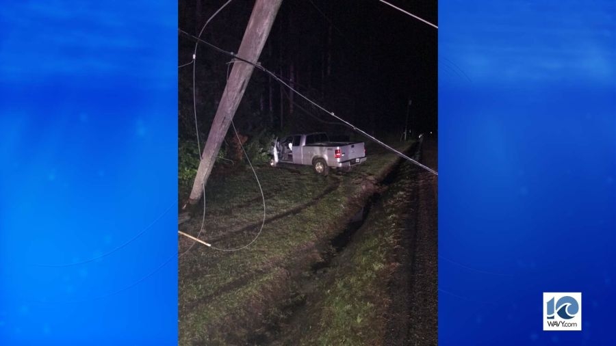Virginia State Police seek driver in Windsor power pole collision