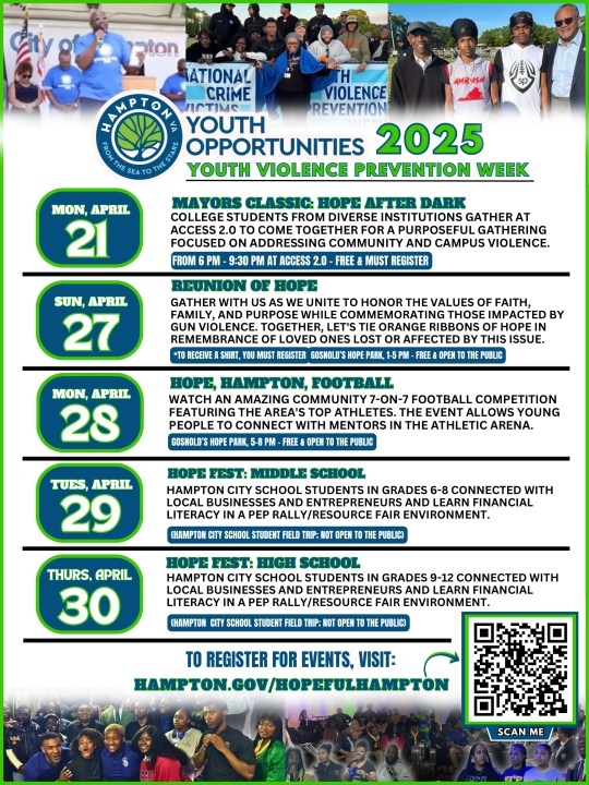 ‘Hopeful Hampton' Youth Violence Prevention Week April 27-30