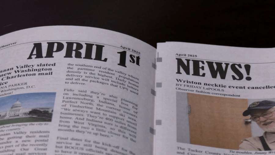 Tucker County newspaper runs spoof stories for April Fools