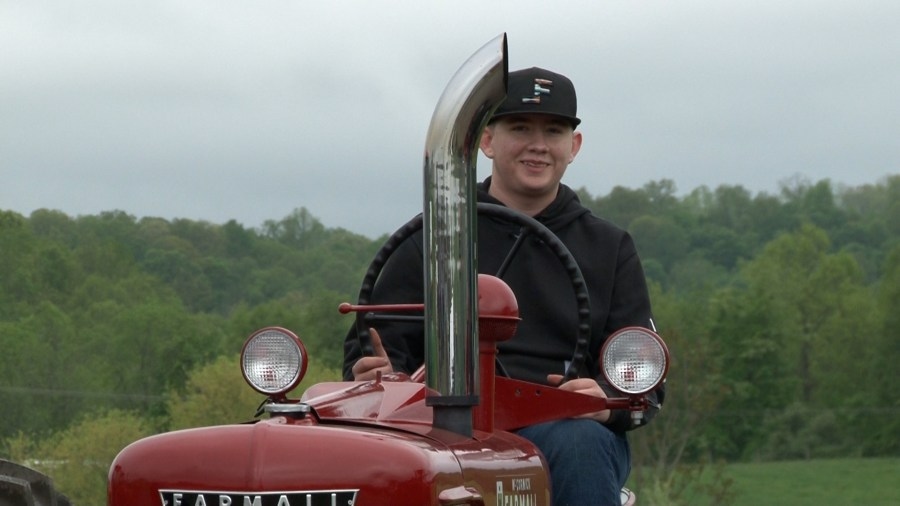 Preston High School FFA students participate in Drive Your Tractor to School Day