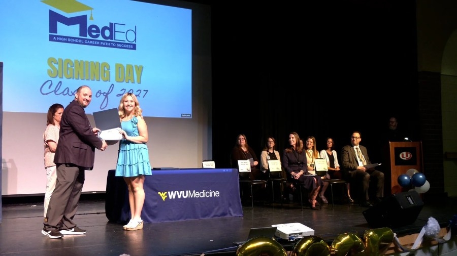 Monongalia County sophomores sign with WVU Medicine accelerator program MedEd