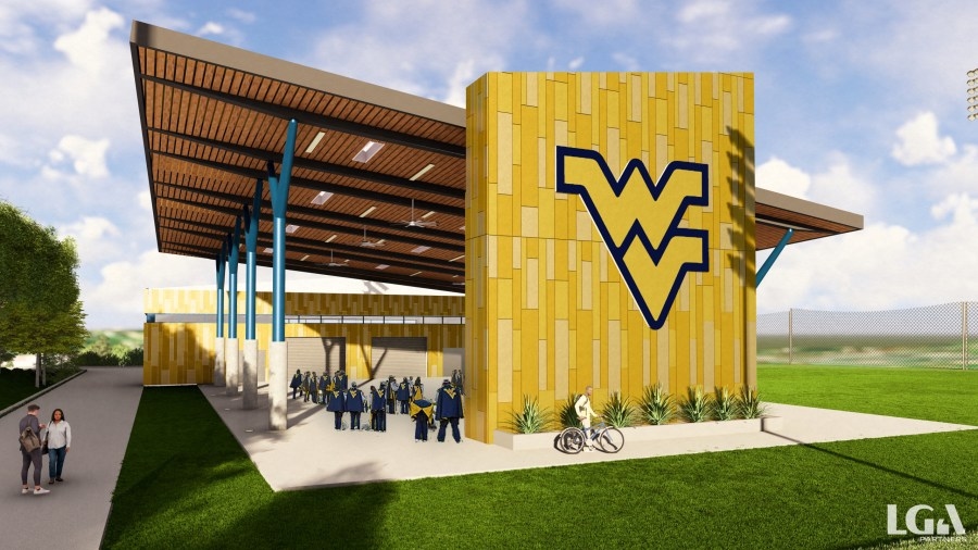 Work progressing on new WVU Marching Band field