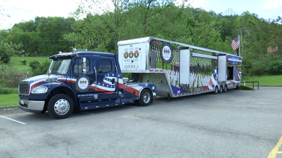 Wreaths Across America Mobile Exhibit honors veterans during visit in Grafton
