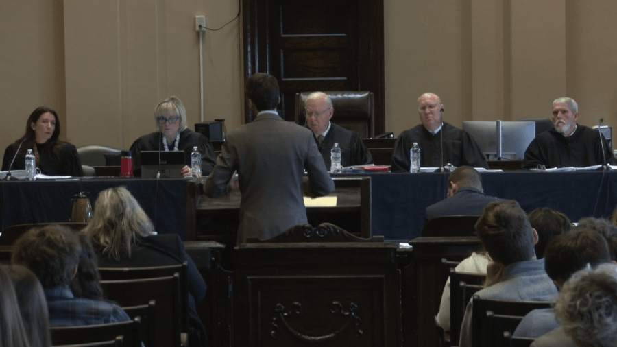Supreme Court of Appeals of West Virginia conducts arguments before Marion County high schoolers