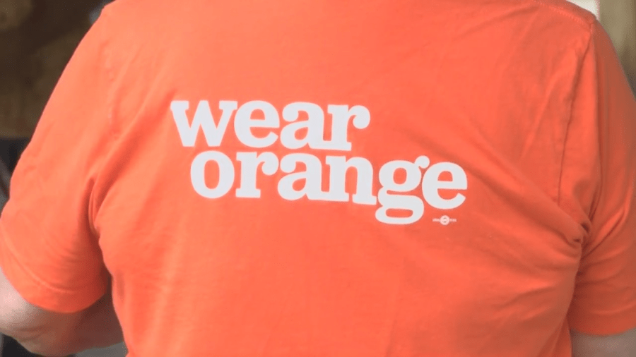 Wearing orange in remembrance of gun violence survivors