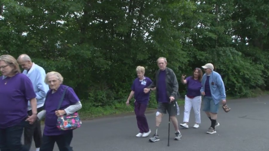 Raising awareness for elder abuse with a walk