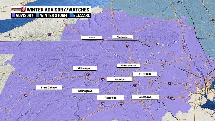 Mixed bag of winter weather for Valentine's weekend