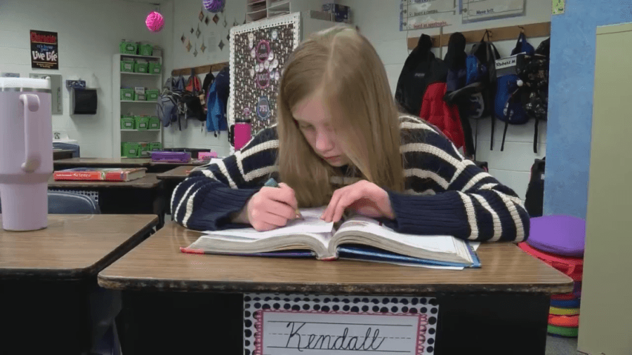 Elementary student wins national handwriting competition