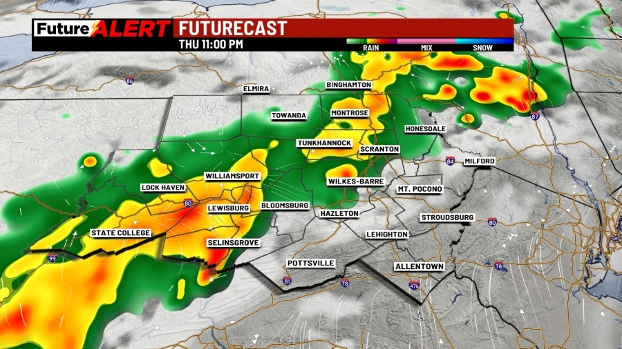 Tracking potential storms across NEPA