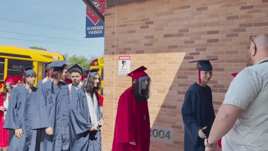 Graduating seniors take one more trip down the halls