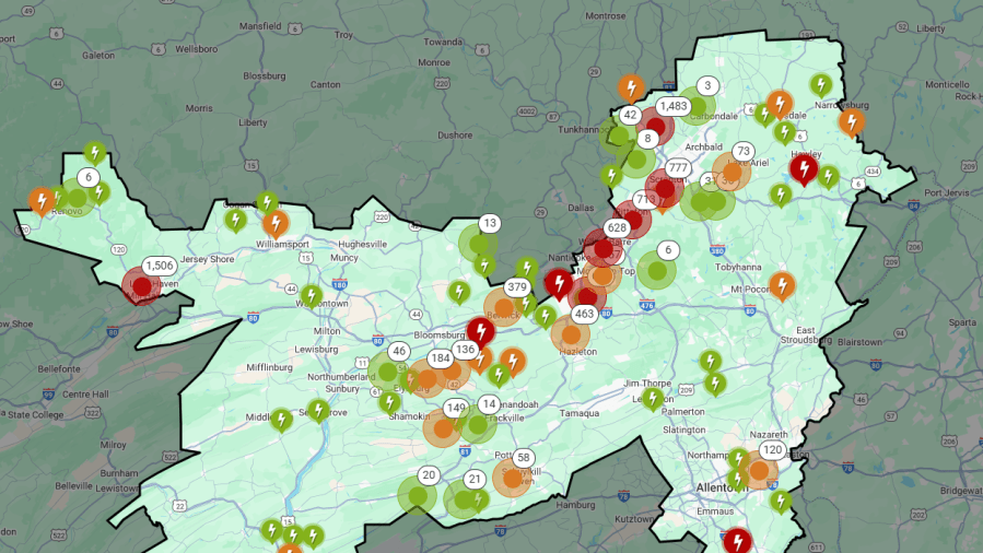 Power outages impact thousands across PA