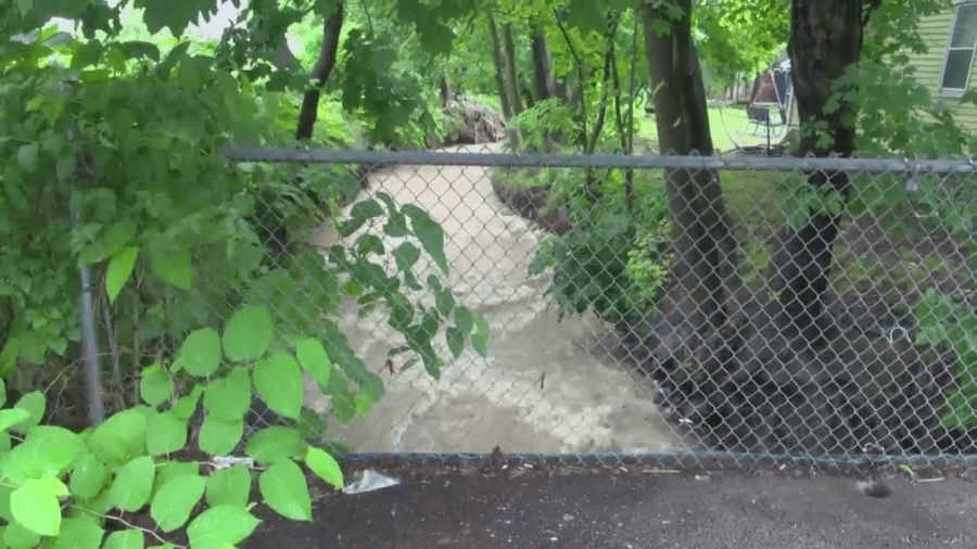 Scranton neighborhood holds breath as heavy rain puts properties in peril