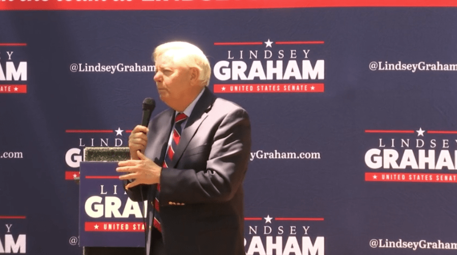 Senator Lindsey Graham talks in Hartsville about President Trump's plans