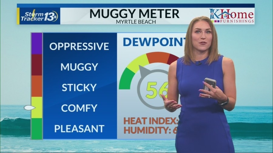 Dewpoints take a tumble