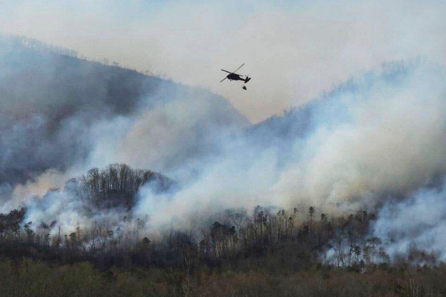 Carolina wildfires fueled by drought, wind and fallen trees from Hurricane Helene