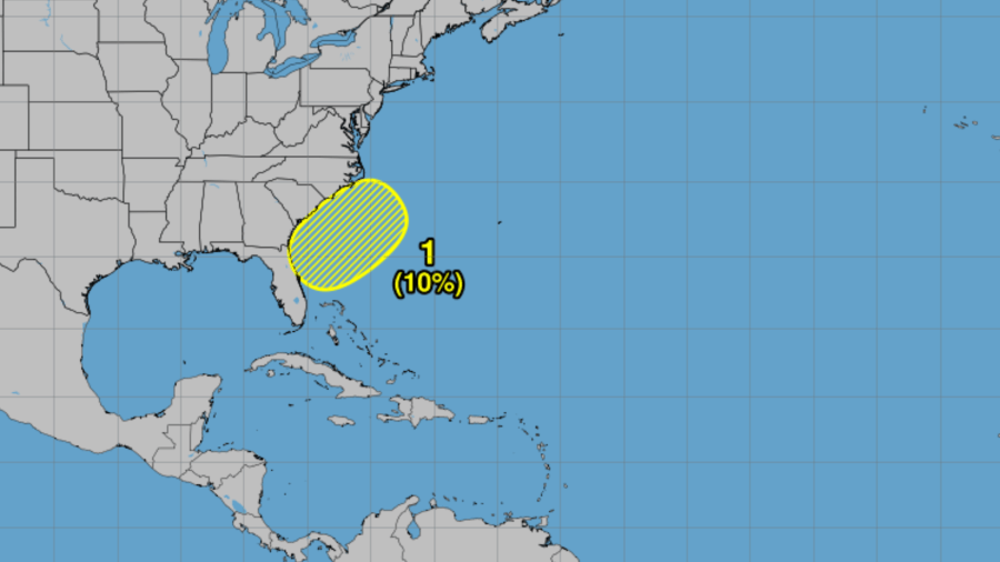 National Hurricane Center watching low pressure system for potential development off southeast coast
