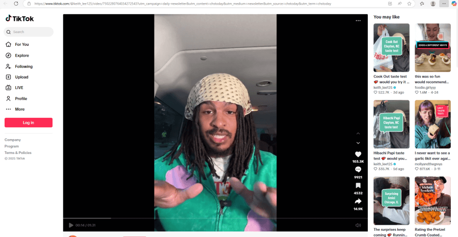 Viral food critic to visit Charleston food spots