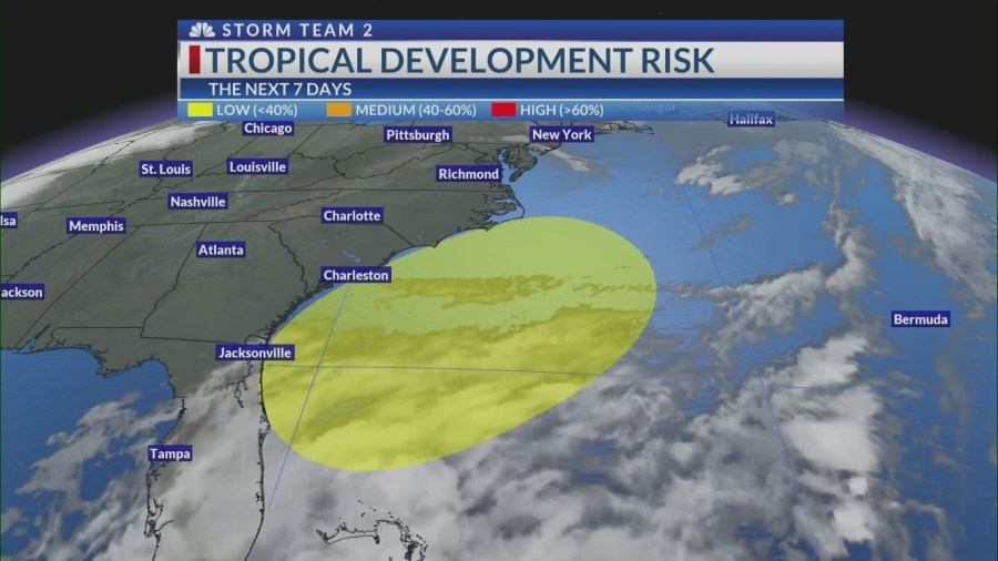 Coastal low could bring rain, wind, dangerous rip currents to South Carolina coast this week