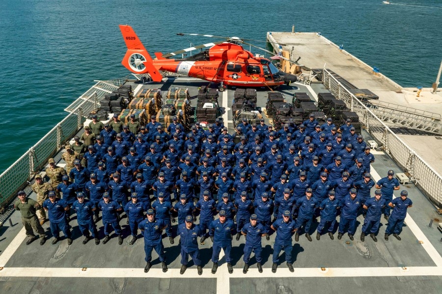Charleston-based Coast Guard cutter offloads over 45,000 pounds of narcotics