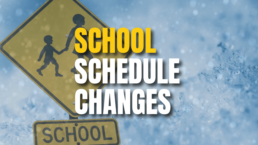 Schools annouce changes for Friday due to icy roads