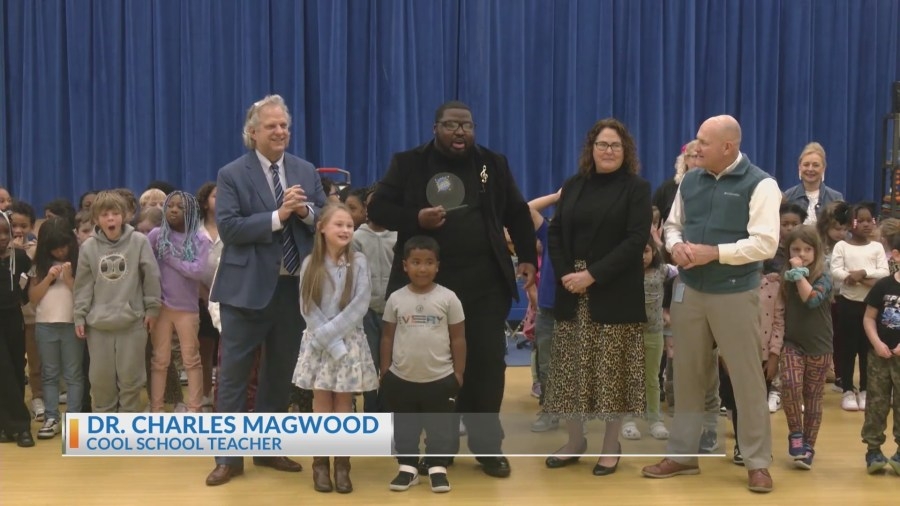 Dr. Charles Magwood receives Cool Teacher award