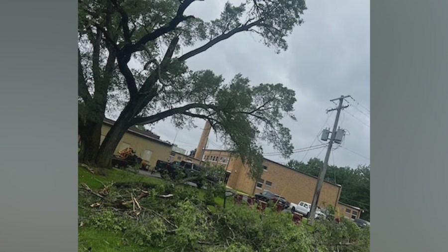 Westville community comes together, cleans up storm damage at baseball park