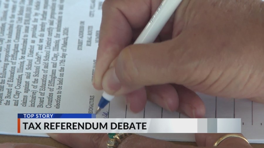 Effingham residents sign petition to pause school district resolution, put referendum back on the ballot