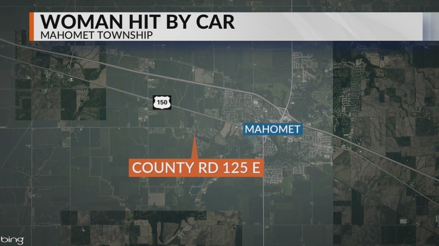 Woman hit by car while walking dog in Mahomet Township, Sheriff says