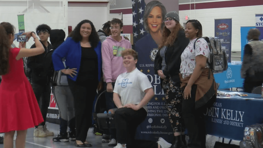 Danville High School students network at career fair