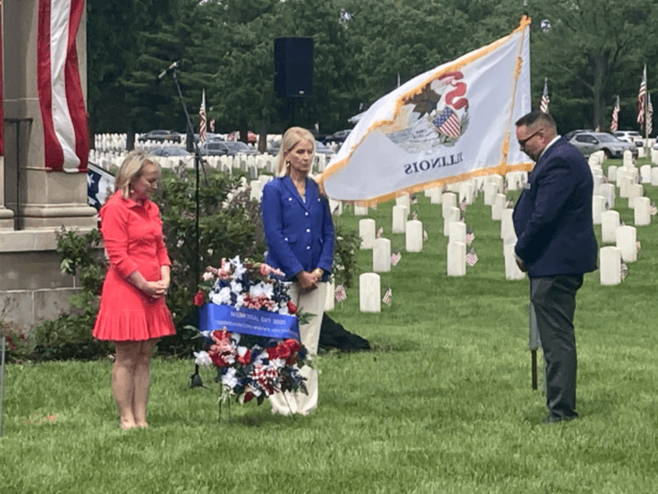 ‘Every stone here is a story': Fallen veterans honored at Camp Butler during Memorial Day ceremony