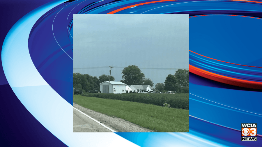 Heavy police presence in Gibson City Monday afternoon