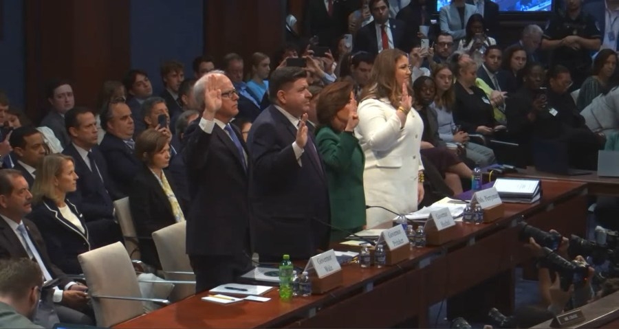 Pritzker defends Illinois' immigration laws to congressional committee