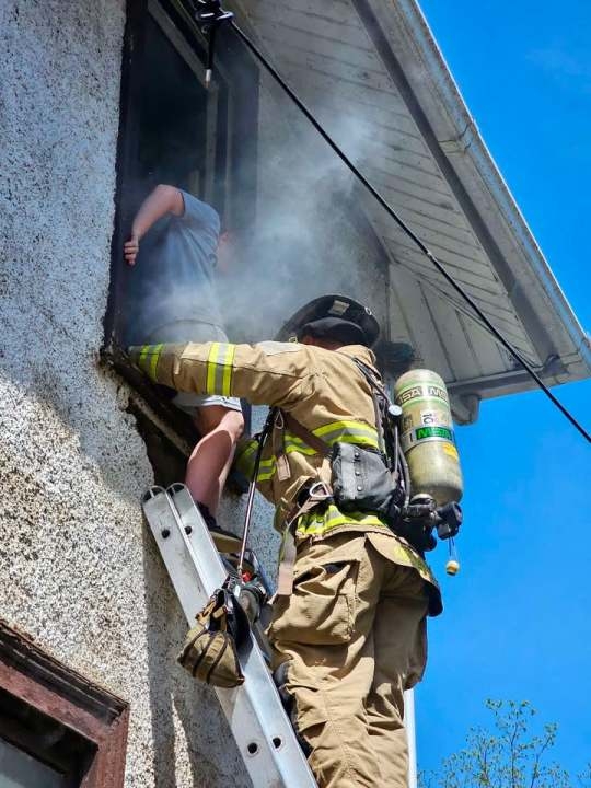 PHOTOS: Fire crews train in Danville, rescue trapped victims