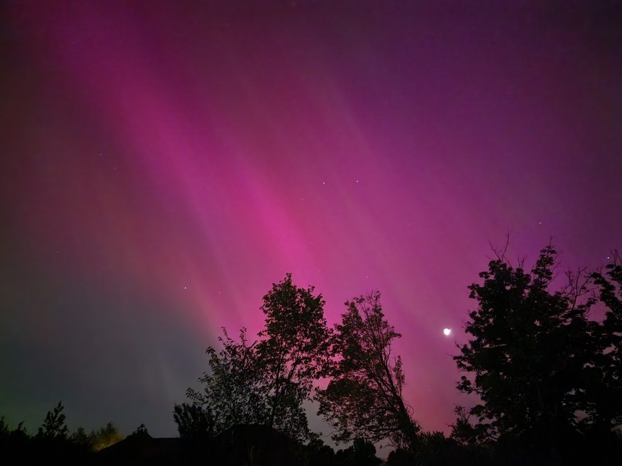Northern lights could be visible tonight if hazy skies clear up