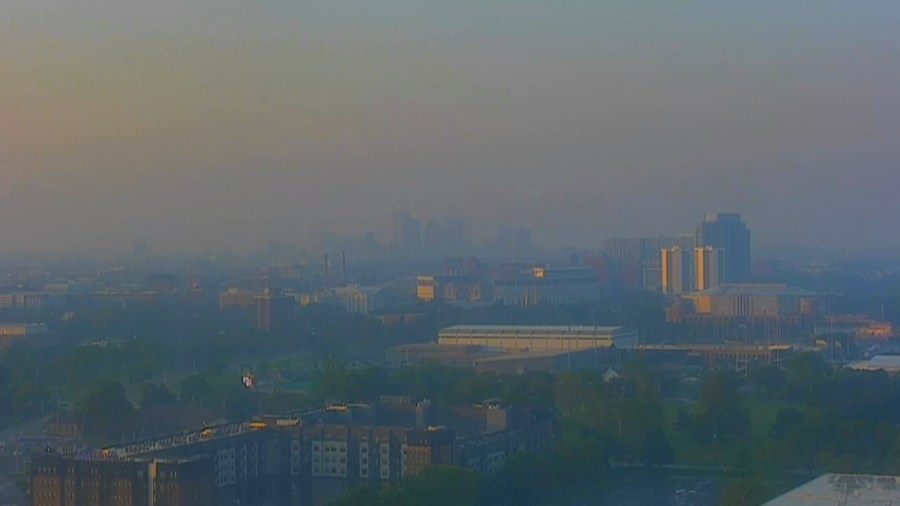 Why is the air quality bad in central Ohio?