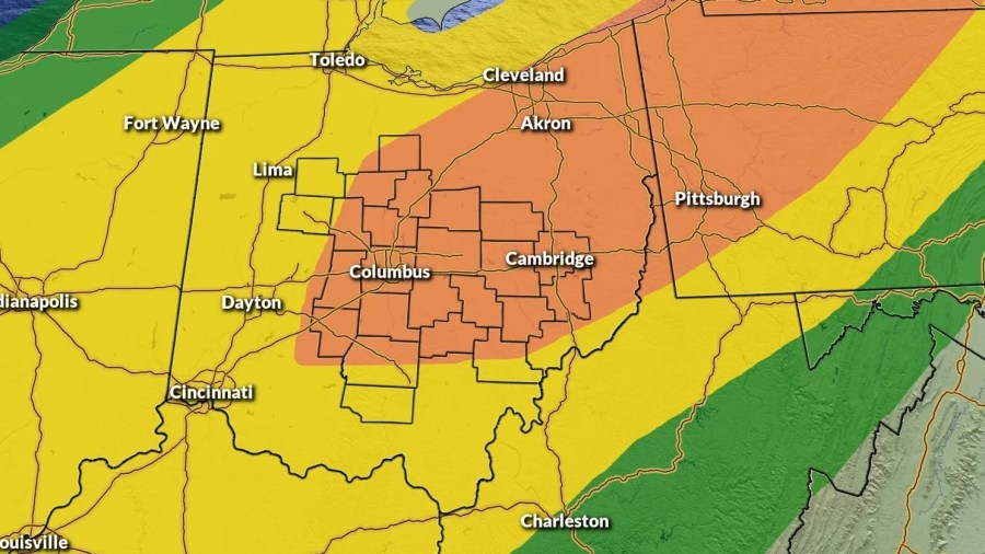 Timeline: When severe weather will impact central Ohio on Tuesday