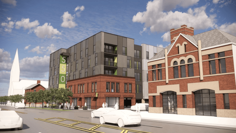 Five-story apartment building nears construction in Franklinton