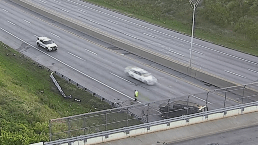 Six injured in north Columbus crash on Interstate 71
