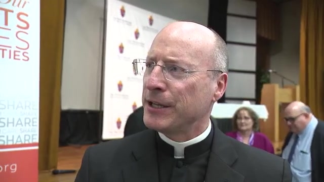 Archbishop-Designate on issues facing Catholic Church; urgency for downtown Royals stadium