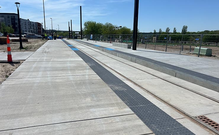 KC Streetcar celebrates completion of track work for Riverfront project