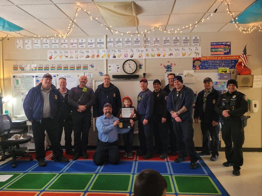 7-year-old boy recognized for saving family in Belton house fire