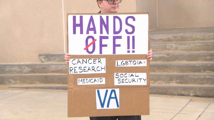 Wiregrass residents join national 'Hands Off' movement; voice frustration towards President Trump's administration