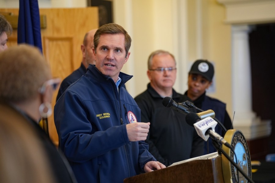 Homeland security secretary joins Gov. Beshear to survey aftermath of deadly Kentucky flooding